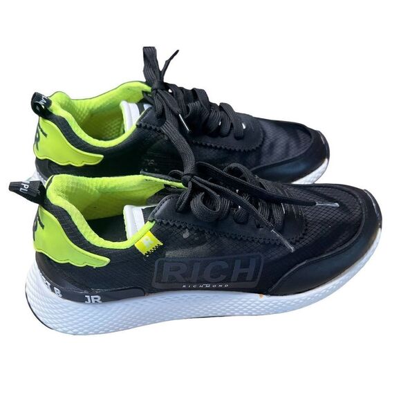 John Richmond Black & Lime Green Running Shoe Born in England NWOB Size 8 - Picture 5 of 9